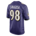 Джерси Baltimore Ravens Tony Siragusa Nike Purple Game Retired