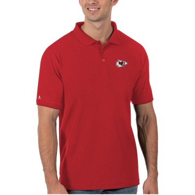 Kansas City Chiefs Antigua Legacy Pique Polo - Red - оригинальная атрибутика Канзас-Сити Чифс