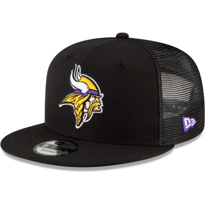 Бейсболка Minnesota Vikings New Era Black Shade Trucker 9FIFTY Snapback