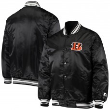 Куртка на кнопках Cincinnati Bengals Starter Locker Room Satin Varsity - Black