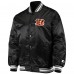 Куртка на кнопках Cincinnati Bengals Starter Locker Room Satin Varsity - Black