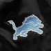 Куртка на кнопках Detroit Lions Starter Black Locker Room Satin Varsity