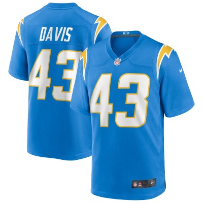 Игровая джерси Michael Davis Los Angeles Chargers Nike Game - Powder Blue