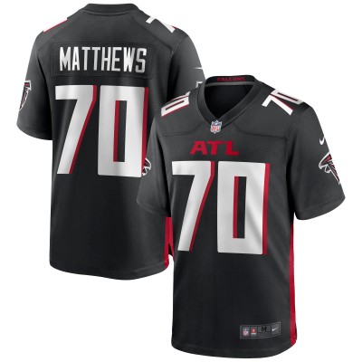 Игровая джерси Jake Matthews Atlanta Falcons Nike - Black