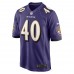 Игровая джерси Malik Harrison Baltimore Ravens Nike - Purple