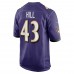 Игровая джерси Justice Hill Baltimore Ravens Nike - Purple