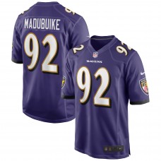 Игровая джерси Justin Madubuike Baltimore Ravens Nike - Purple