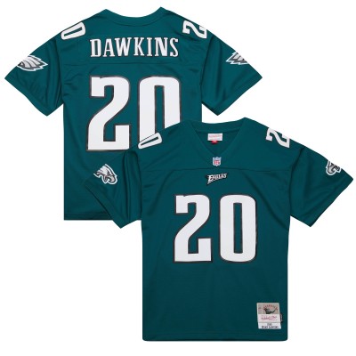 Игровая джерси Brian Dawkins Philadelphia Eagles Mitchell & Ness 1996 Legacy Replica - Midnight Green