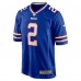 Игровая джерси Tyler Bass Buffalo Bills Nike Game - Royal