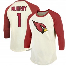 Футболка Kyler Murray Arizona Cardinals Majestic Threads Vintage Player Name & Number Raglan 3/4-Sleeve - Cream/Cardinal