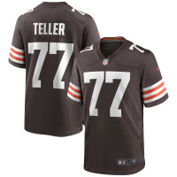 Cleveland Browns Wyatt Teller Nike Brown Game Jersey