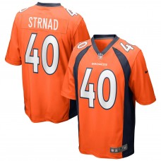 Игровая джерси Justin Strnad Denver Broncos Nike - Orange