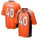 Игровая джерси Justin Strnad Denver Broncos Nike - Orange