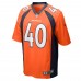 Игровая джерси Justin Strnad Denver Broncos Nike - Orange