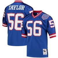 Джерси New York Giants 1990 Lawrence Taylor Mitchell & Ness Royal Authentic Throwback Retired Player
