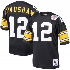 Джерси Pittsburgh Steelers Terry Bradshaw Mitchell & Ness Black Authentic Throwback Retired Player Джерси Pittsburgh Steelers Terry Bradshaw Mitchell & Ness Black Authentic Throwback Retired Player