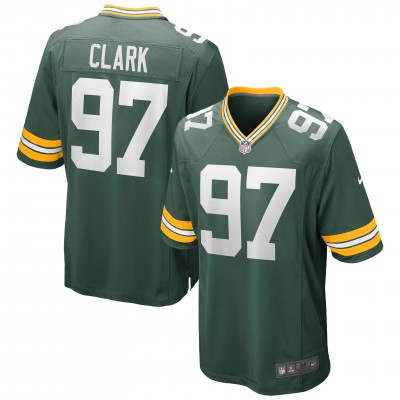 Игровая джерси Kenny Clark Green Bay Packers Nike Game - Green