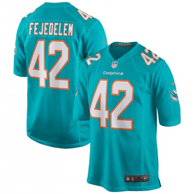 Игровая джерси Clayton Fejedelem Miami Dolphins Nike Game - Aqua