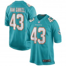 Игровая джерси Andrew Van Ginkel Miami Dolphins Nike Game - Aqua