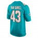 Игровая джерси Andrew Van Ginkel Miami Dolphins Nike Game - Aqua