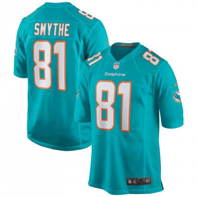 Игровая джерси Durham Smythe Miami Dolphins Nike Game - Aqua