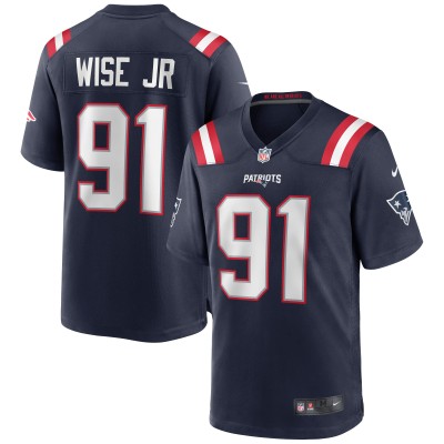 Игровая джерси Deatrich Wise Jr. New England Patriots Nike - Navy