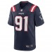 Игровая джерси Deatrich Wise Jr. New England Patriots Nike - Navy