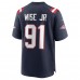 Игровая джерси Deatrich Wise Jr. New England Patriots Nike - Navy