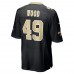 Игровая джерси Zach Wood New Orleans Saints Nike - Black