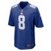 Игровая джерси Daniel Jones New York Giants Nike - Royal