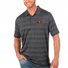 Поло San Francisco 49ers Antigua Compass - Charcoal