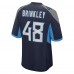 Игровая джерси Beau Brinkley Tennessee Titans Nike Game - Navy