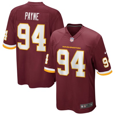 Игровая джерси Daron Payne Washington Football Team Nike Game Player - Burgundy