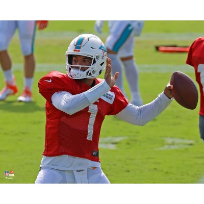 Unsigned Miami Dolphins Tua Tagovailoa Fanatics Authentic First Training Camp Pass Photograph