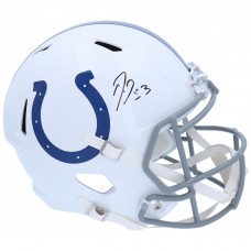 Autographed Indianapolis Colts Shaquille Leonard Fanatics Authentic Riddell Speed Pro Replica Helmet