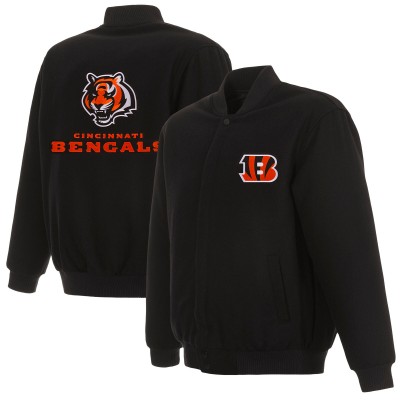 Куртка на кнопках Cincinnati Bengals JH Design Reversible - Black