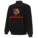 Куртка на кнопках Cincinnati Bengals JH Design Reversible - Black