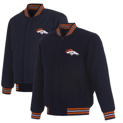 Куртка на кнопках Denver Broncos JH Design Navy Reversible