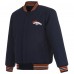 Куртка на кнопках Denver Broncos JH Design Navy Reversible