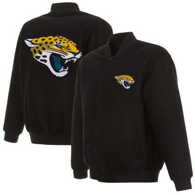 Двусторонняя куртка Jacksonville Jaguars JH Design Reversible Full-Snap- Black