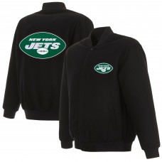 Куртка двусторонняя New York Jets JH Design - Black