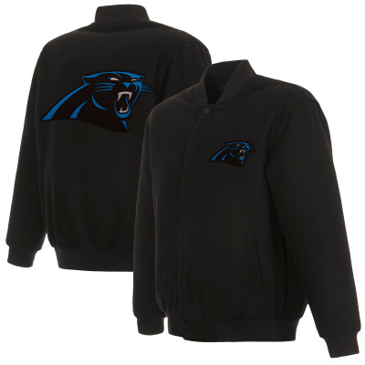 Рубашка Carolina Panthers JH Design Black Reversible Jacket