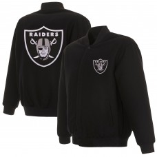 Куртка на кнопках Las Vegas Raiders JH Design Reversible - Black