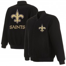 Куртка на кнопках New Orleans Saints JH Design Black Reversible
