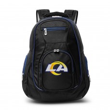 Los Angeles Rams MOJO Premium Color Trim Backpack - Black/Navy
