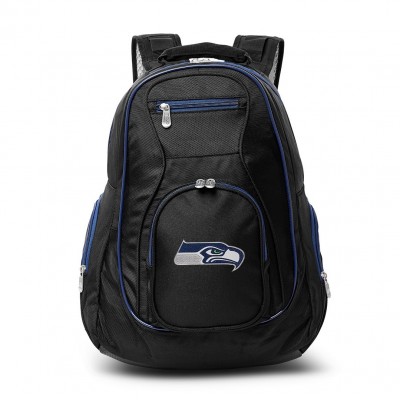 Seattle Seahawks MOJO Black/Gray Premium Color Trim Backpack