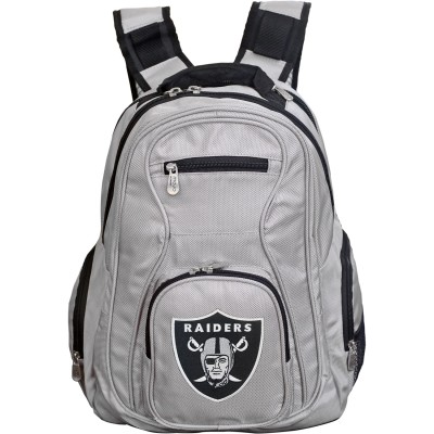 Las Vegas Raiders MOJO Gray Premium Laptop Backpack