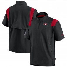 Ветровка тренерская с коротким рукавом San Francisco 49ers Nike Sideline Coaches - Black