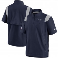 Ветровка тренерская с коротким рукавом Dallas Cowboys Nike Sideline Coaches - Navy