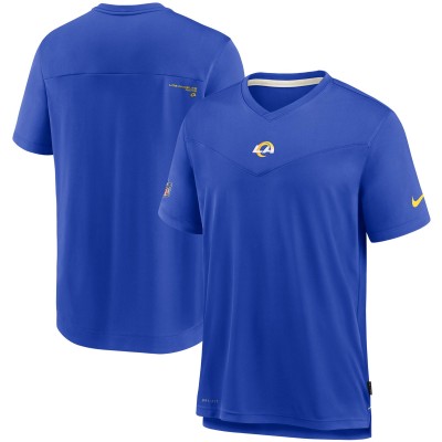 Футболка Los Angeles Rams Nike Sideline Coaches Performance V-Neck - Royal